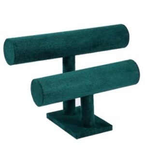 Suport Elegant pentru Brățări și Ceasuri – Stand Dublu din Lemn WZ2522