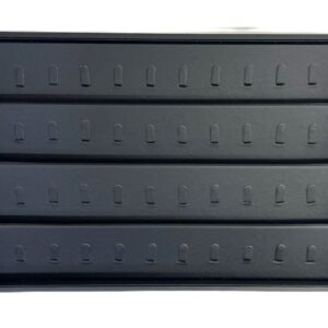 Tavă Premium Prezentare 40 Inele | Cadru Lemn Natural Din Piele Ecologică Neagră