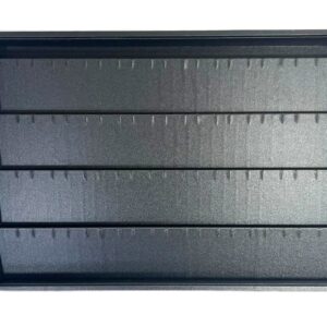 Tavă Prezentare 40 Perechi Cercei | Piele Ecologică Neagră