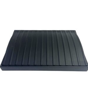 Tavă Bombată Premium pentru Brățări și Lanturi | Piele Ecologică Neagră