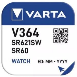 Baterie de ceas VARTA V364 SR621SW AG1 Oxid de Argint 1.55V 0% Mercur