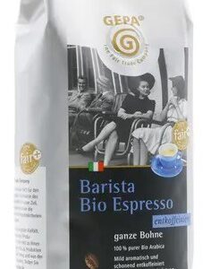 Cafea boabe Barista Espresso decofeinizata, bio si fairtrade, 250g Gepa