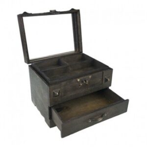 Cufar din Lemn și Alamă pentru Ceasuri și Bijuterii WZ3162