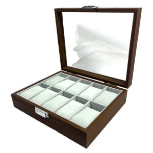 Cutie Depozitare Ceasuri Premium din Lemn (10 Compartimente) H64-7