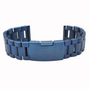 Curea de Ceas din Oțel Masiv | Albastru Marin Mat | Calitate Premium 16-22mm  WZ2045