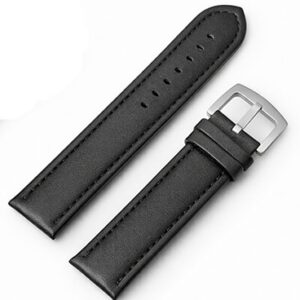 Curea ceas XL piele neagra 24mm 26mm WZ941