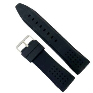 Curea de Silicon Neagră pentru Ceas | 22mm | WZ1307