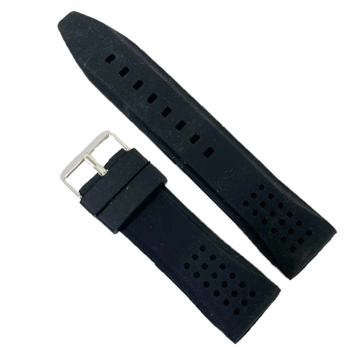 Curea de Silicon Neagră pentru Ceas | 22mm | WZ1307