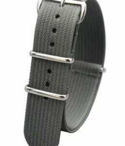 [18/20/22mm] Cureaua NATO Militară din Nylon - Gri | Comfort & Style
