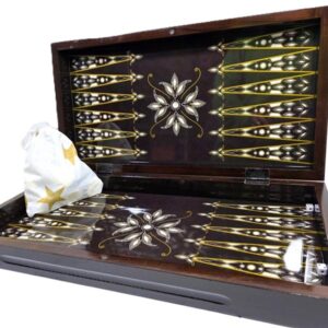 Set de Table (Tavla) Turcești din Lemn - Cu Piese și Zaruri