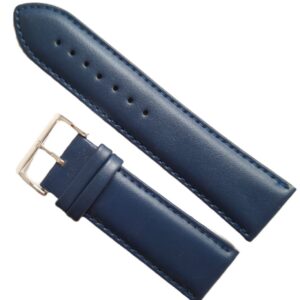 Curea Ceas din Piele Culoare Albastra 26mm
