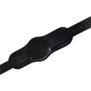 Curea Ceas Retro din Piele Naturală, 18mm – Neagră (WZ4707)