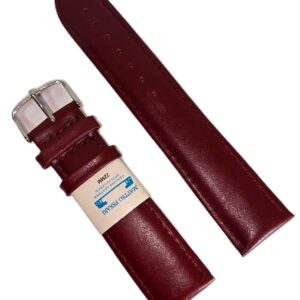 Curea Ceas din Piele Naturală Maro-Roşcat , 20mm 22mm