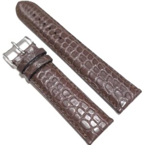 Curea de Ceas din Piele Veritabilă de Crocodil – Lux Autentic Fleurus France (18mm, 20mm, 22mm)