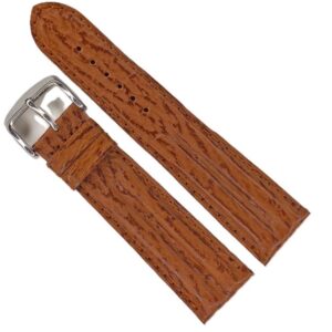 Curea Ceas „Sand Shark” WZ2898 – Piele Veritabilă de Rechin, Maro Deschis (12mm - 22mm)