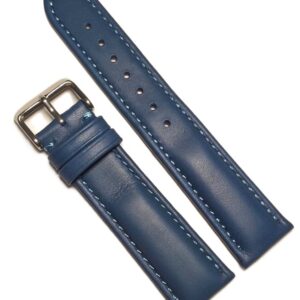 Curea Ceas „Oceanic Blue” – Piele Naturală de Vițel (18mm - 24mm)