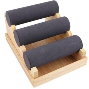 Stand Premium din Lemn cu 3 Niveluri – Organizator pentru Ceasuri și Brățări