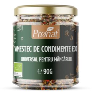 Amestec de condimente bio, adaos universal pentru mancaruri, 90g Pronat