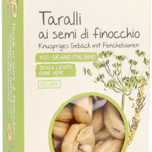 Taralli bio cu seminte de fenicul 200 g LaSelva