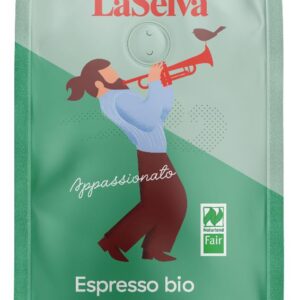 Cafea espresso Appassionato boabe bio & fairtrade, 1000 g Laselva 60% Arabica – 40% Robusta