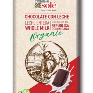 Ciocolata cu lapte bio si fairtrade, 100g Chocolates Sole