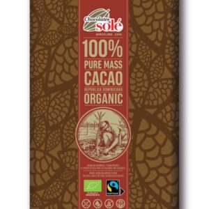 Ciocolata neagra bio 100% cacao, 90g Chocolates Sole
