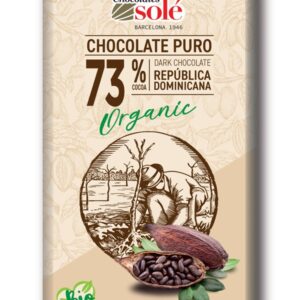 Ciocolata neagra bio 73% cacao 100g Chocolates Sole