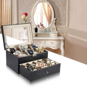 Cutie Organizator 20 Ceasuri – Black & Cream Edition (Outlet/Defect)