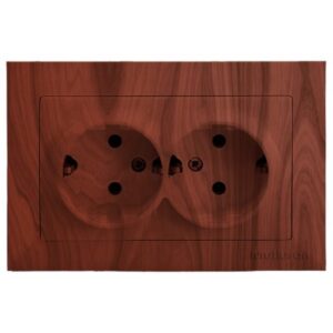 Priza dubla CP bachelita Mutlusan Candela 2125 202 0256, 2P, 16A, 250V, Cires