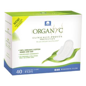 Absorbante intime din bumbac organic pentru zi 40 buc, (4pachete*10) Organyc