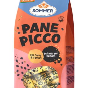 Panne Picco Asia cu susan negru mini grisine bio din alac, orz si mei, demeter 150g Sommer