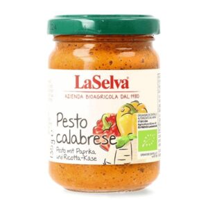 Pesto calabrese din ardei dulce bio, 135g LaSelva