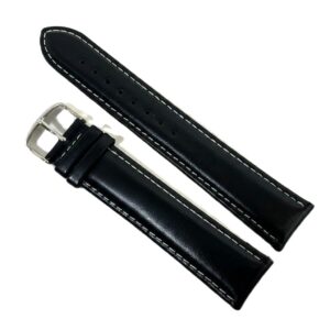 Curea Ceas XXL Piele Naturala Neagra 18mm 20mm 22mm 24mm WZ4459