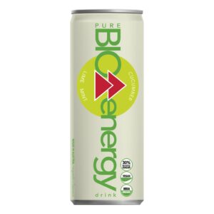Bautura energizanta carbogazosa bio cu castravete, limete si menta, 250ml Pure Bio