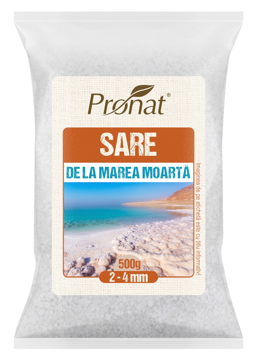 Sare de la Marea Moarta 2-4mm, 500g Pronat