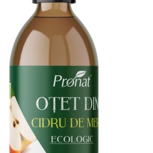 Otet bio din cidru de mere 5% aciditate, 250ml Pronat