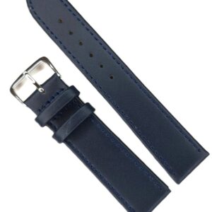 Curea Ceas Premium Navy Bleumarin – Piele Autentică, Profil Slim (2mm)