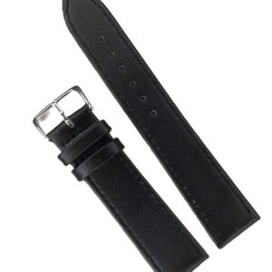 Curea Ceas Premium Black Stealth – Piele Autentică, Profil Slim (2mm)