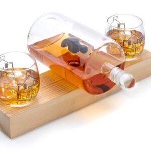 Set Decantor Whiskey „Mjölnir Hammer” JoyJolt – Design Sculptural și Rafinament Artizanal