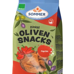 Biscuiti bio din grau spelta cu masline si paprika 150g Sommer