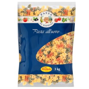 Farfale tricolore din grau dur cu ou, 3kg, Recheis