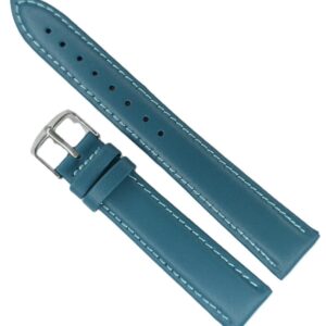 Curea Ceas Mateo Ferrari – Piele Naturală , Albastru Petrol (Teal)