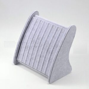 Suport Profesional Expunere Coliere – Design Modern Gri & Negru, 24x25x15cm