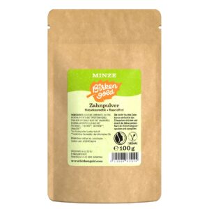 Pulbere pentru dantura cu menta, 100 g Birkengold