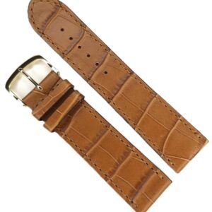 Curea Ceas Fleurus – Premium Made in France – Piele Vițel Maro