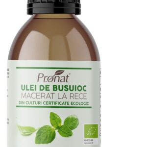 Ulei bio de busuioc macerat la rece, 100ml Pronat
