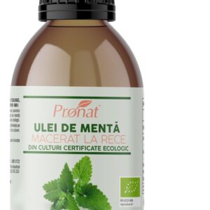 Ulei bio de menta macerat la rece, 100ml Pronat