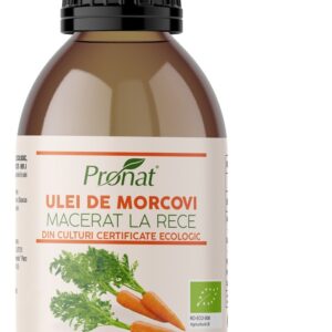 Ulei bio de morcovi macerat la rece, 100ml Pronat