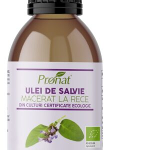Ulei bio de salvie macerat la rece, 100ml Pronat