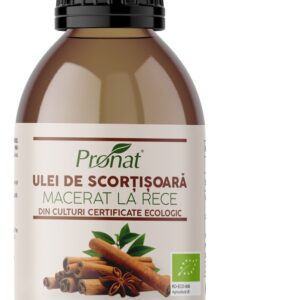 Ulei bio de scortisoara macerat la rece, 100ml Pronat